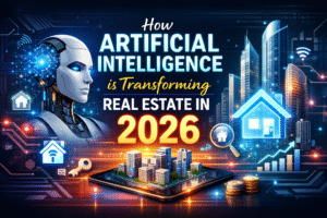 Artificial Intelligence transforming real estate sector with smart property valuation, digital marketing, and predictive analytics