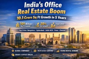 India Commercial Real Estate Investment Opportunity: 10.1 Crore Sq Ft Office Boom