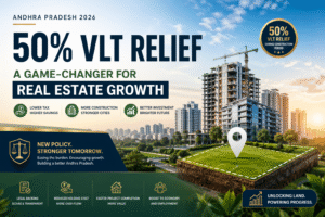 Andhra Pradesh 50 percent vacant land tax relief 2026 construction phase benefits real estate development and investment growth