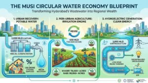 Musi Circular Water Economy Blueprint | Flow Diagram & Future Landscape